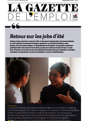 Couverture de La Gazette de l'emploi - Septembre 2021