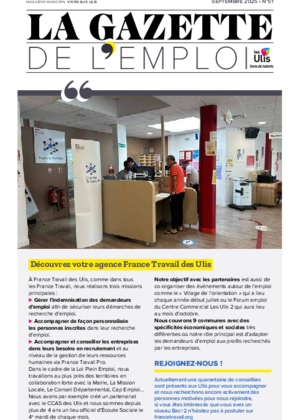 Couverture de La Gazette de l'emploi - Septembre 2025