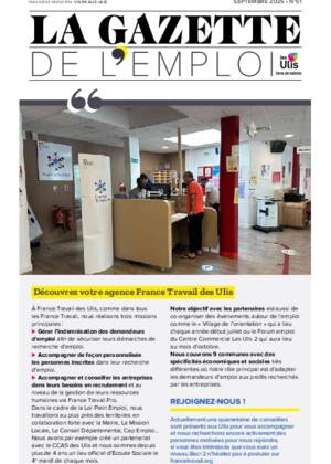 Couverture de La Gazette de l'emploi - Septembre 2025