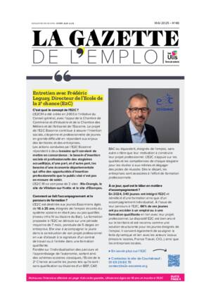 Couverture de La Gazette de l'emploi - Mai 2025