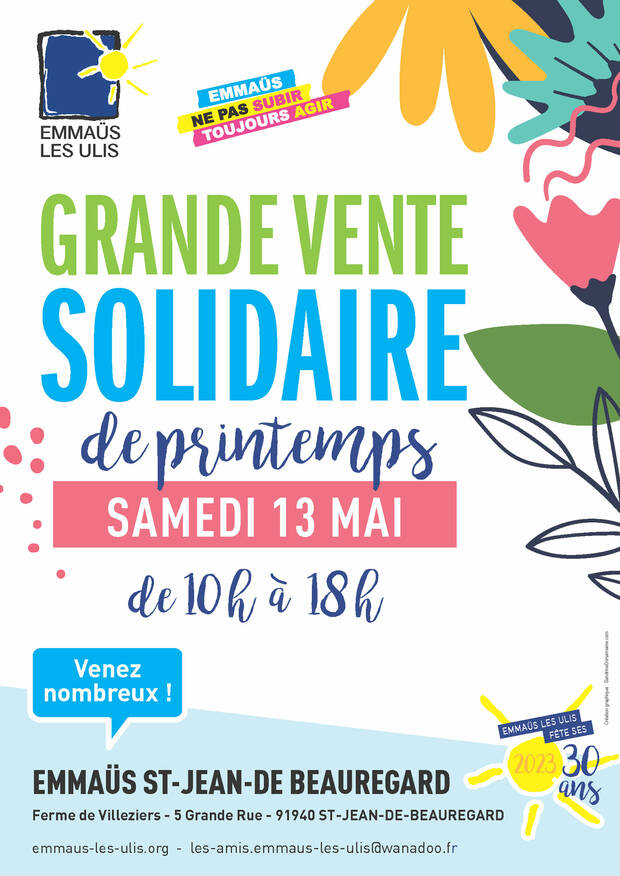 Grande vente solidaire Emmaüs Ville des Ulis