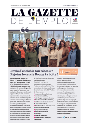 Couverture de La Gazette de l'emploi - Octobre 2024