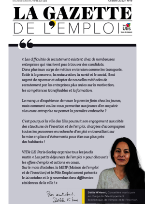 Couverture de La Gazette de l'emploi - Octobre 2022