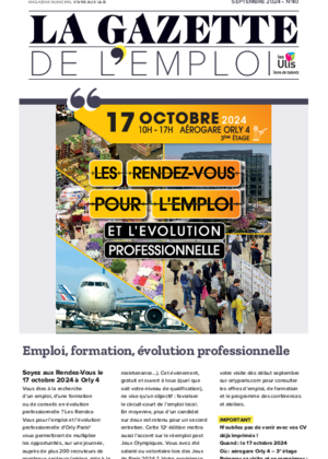 Couverture de La Gazette de l'emploi - Septembre 2024