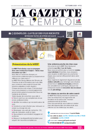 Couverture de La Gazette de l'emploi - Octobre 2025