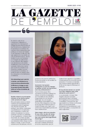 Couverture de La Gazette de l'emploi - Mars 2025