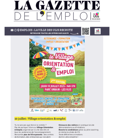 La Gazette de l'emploi - Juillet-Août 2025