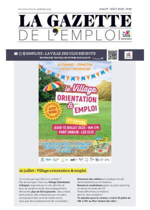Couverture de La Gazette de l'emploi - Juillet-Août 2025