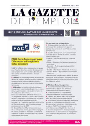 Couverture de La Gazette de l'emploi - Novembre 2025