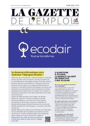 Couverture de La Gazette de l'emploi - Avril 2025