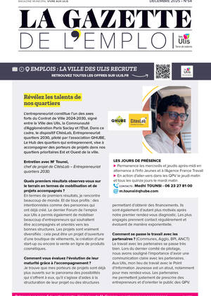 Couverture de La Gazette de l'emploi - Décembre 2025